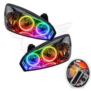 Chevrolet Malibu Headlight Assemblies - ORACLE Lighting - SMD Halo, ColorSHIFT - `04-`07
